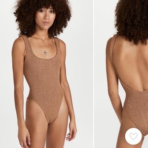 Hunza G One Piece Square High Waist Swimsuit